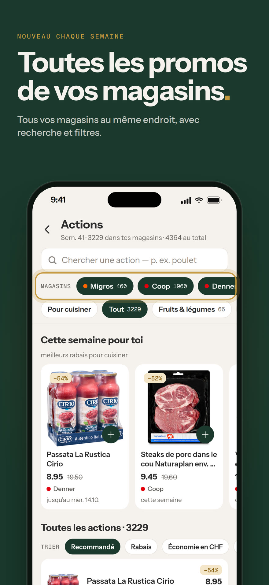 Promos : Toutes les promos de vos magasins.
